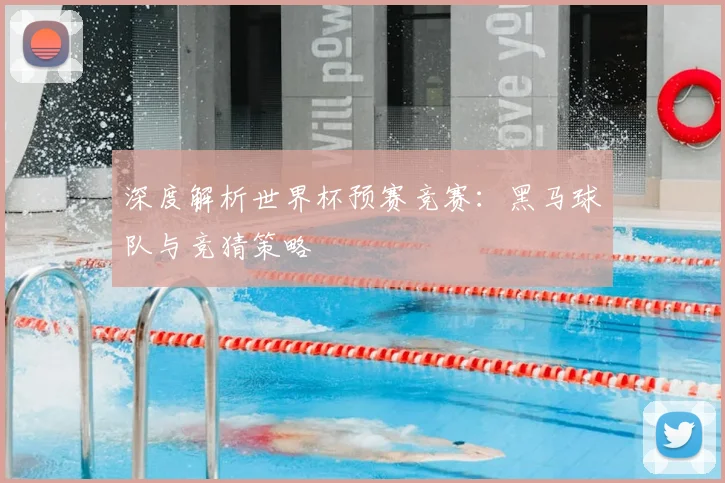 深度解析世界杯预赛竞赛：黑马球队与竞猜策略